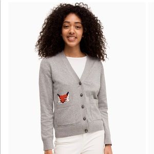 Kate Spade Fox Cardigan Size S